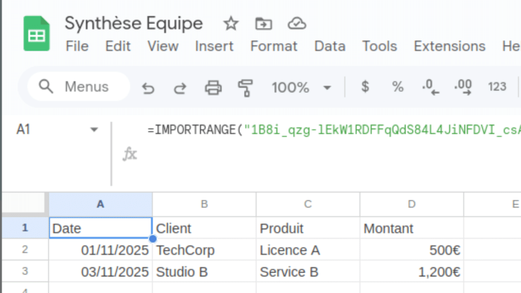Lire la suite à propos de l’article Maîtriser IMPORTRANGE sur Google Sheets en 2026