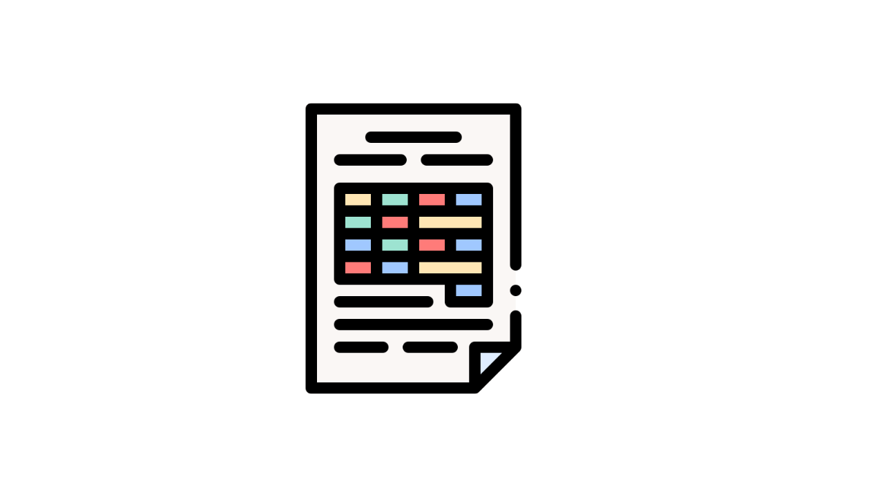 illustration montrant un tableau avec des cellules mises en forme